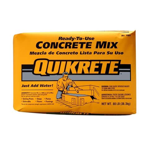 quikrete 80 lb bag